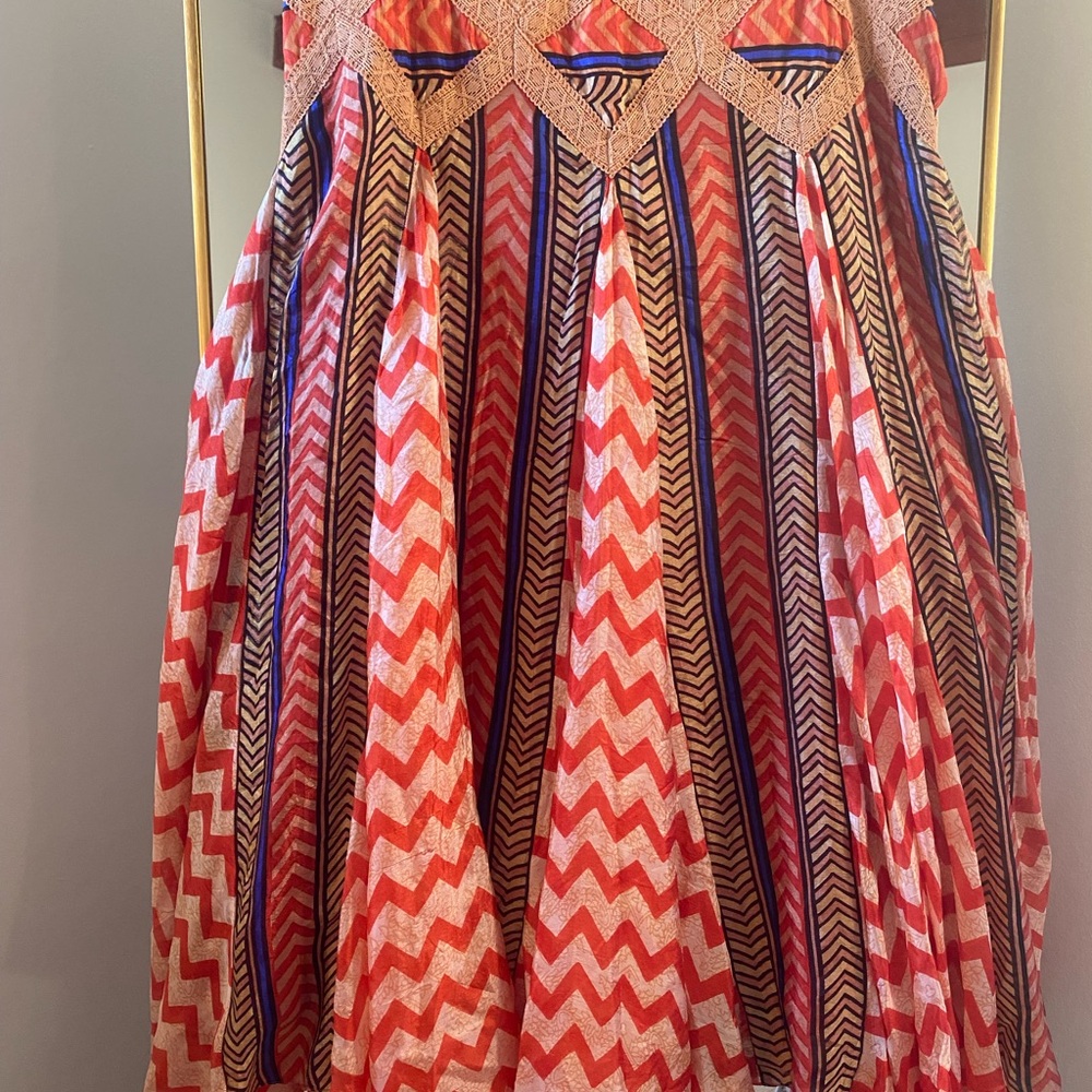 Free People Lotta Stensson Silk Maxi Skirt. Perfect condition. Selena Gomez